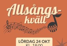 Allsångskväll 24 oktober