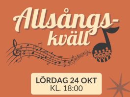 Allsångskväll 24 oktober
